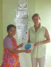 Reiki Grandmaster Dr. Beena Rani Goel with student Heather